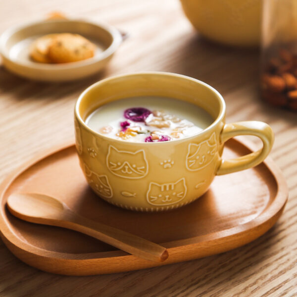 Japanese Ceramic Cat Mugs